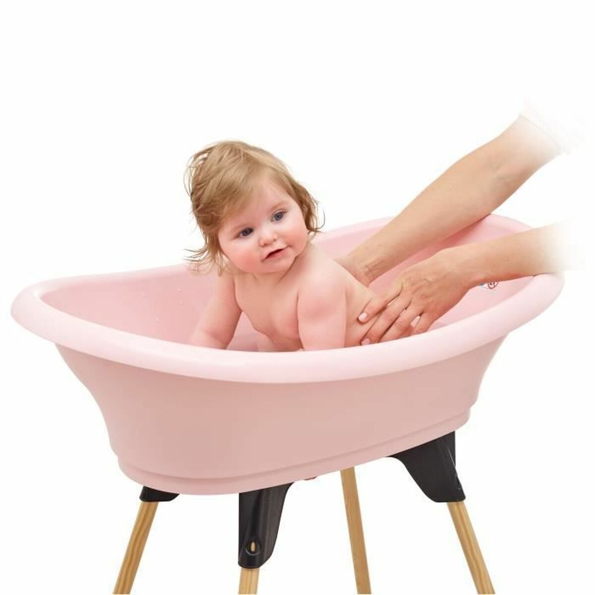 Cadă de baie ThermoBaby Vasco Roz - Bebelus, Igienă și îngrijire