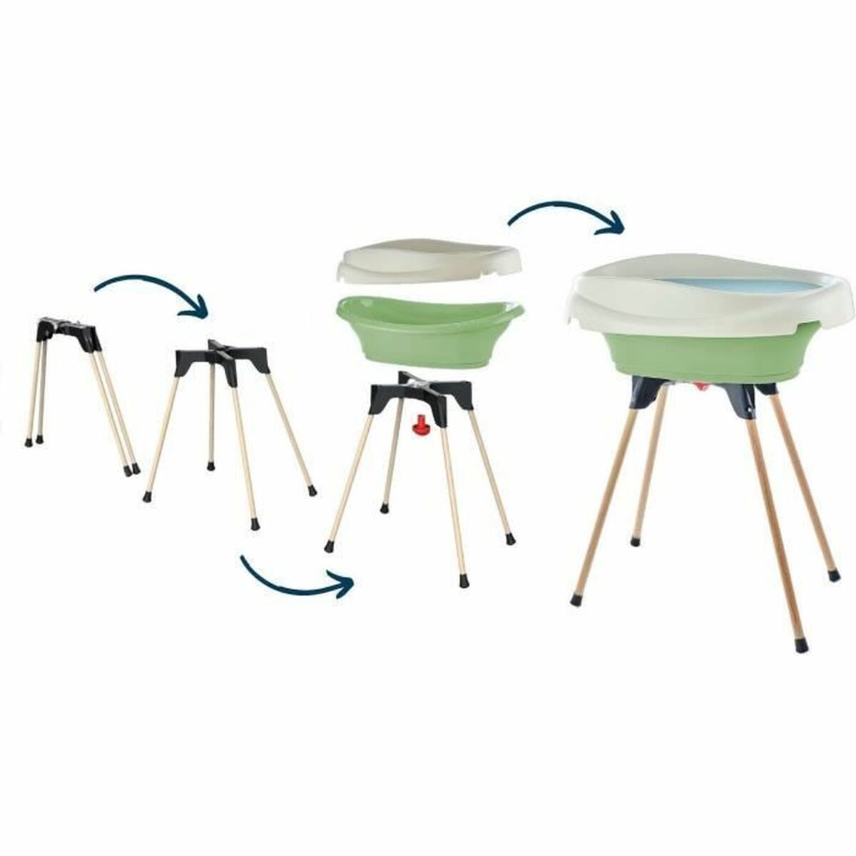 Cadă de baie 2 in 1 Cadă de baie Verde - Bebelus, Dormitor