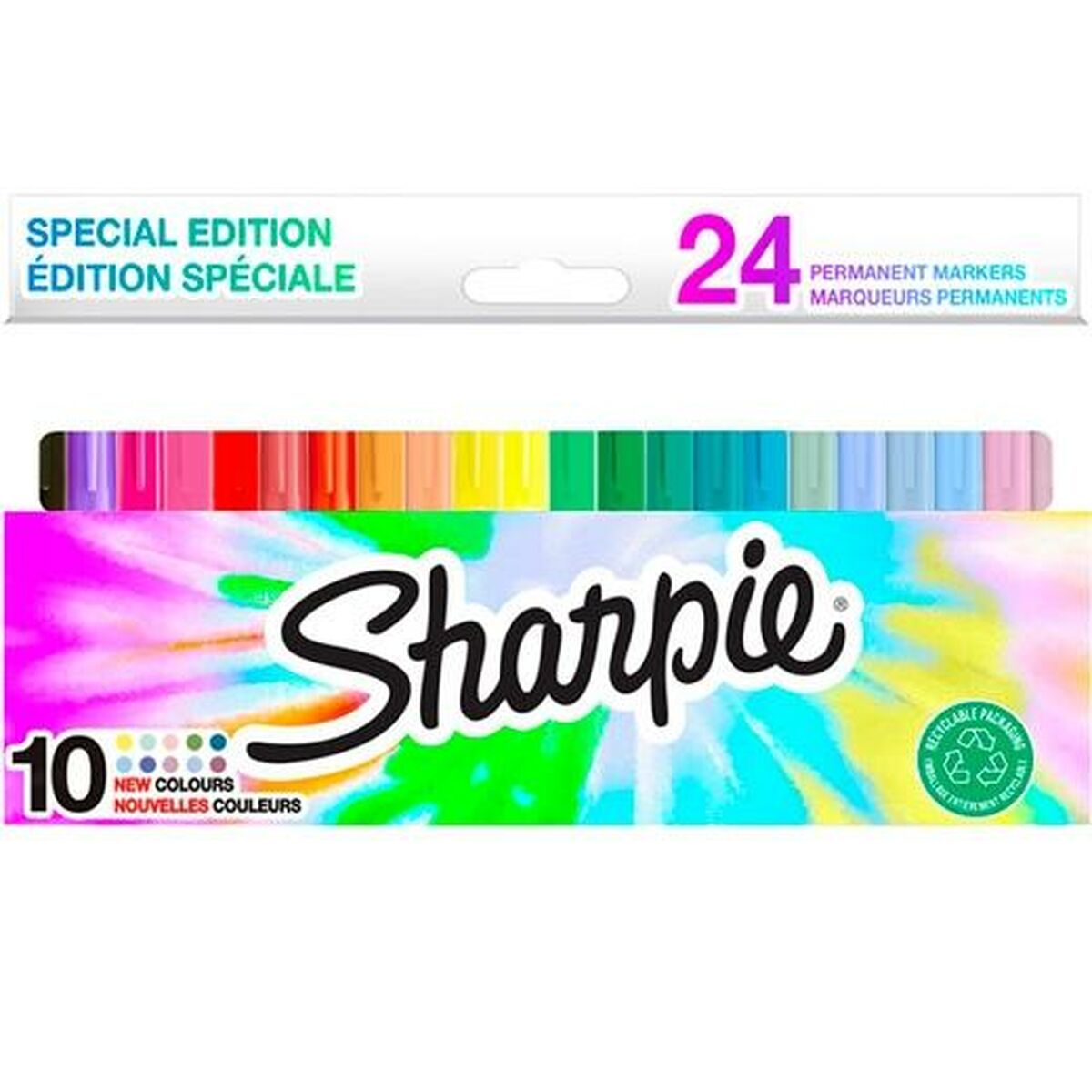 Set de Carioci Sharpie 24 Piese Permanent Multicolor - Birou și papetărie, Pixuri, creioane și articole de scris