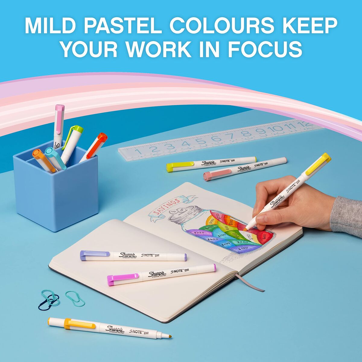 Set de Carioci Sharpie S-Note Duo Double 16 Piese - Birou și papetărie, Pixuri, creioane și articole de scris