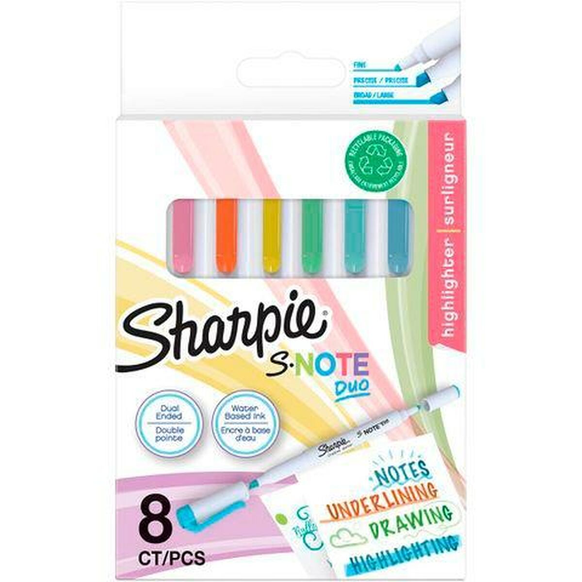 Set de Carioci Sharpie S-NOTE DUO Multicolor - Birou și papetărie, Pixuri, creioane și articole de scris