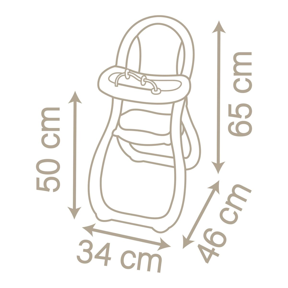 Scaun înalt Smoby Baby Nurse - Jucarii si jocuri, Păpuși și accesorii