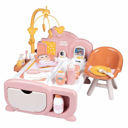 Centru de Îngrijire Păpuși Smoby Baby Nurse, 3-în-1, 16 Accesorii, Babyphone Electronic - Jucarii si jocuri, Imitații de jocuri