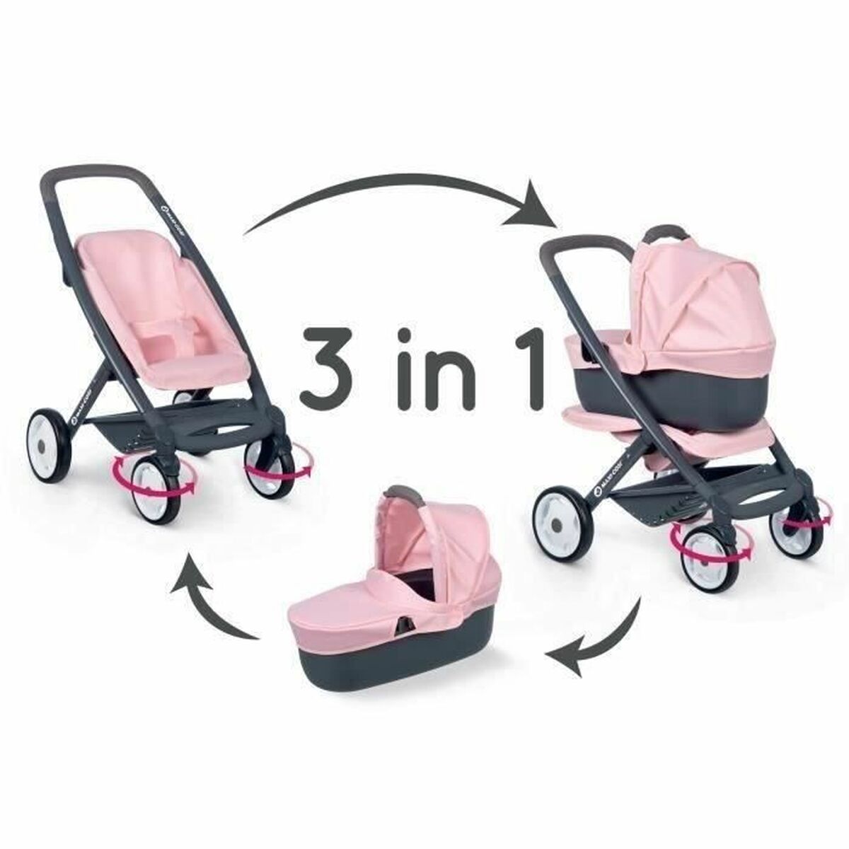 Cărucior pentru Păpuși Smoby 253117 - Jucarii si jocuri, Păpuși și accesorii