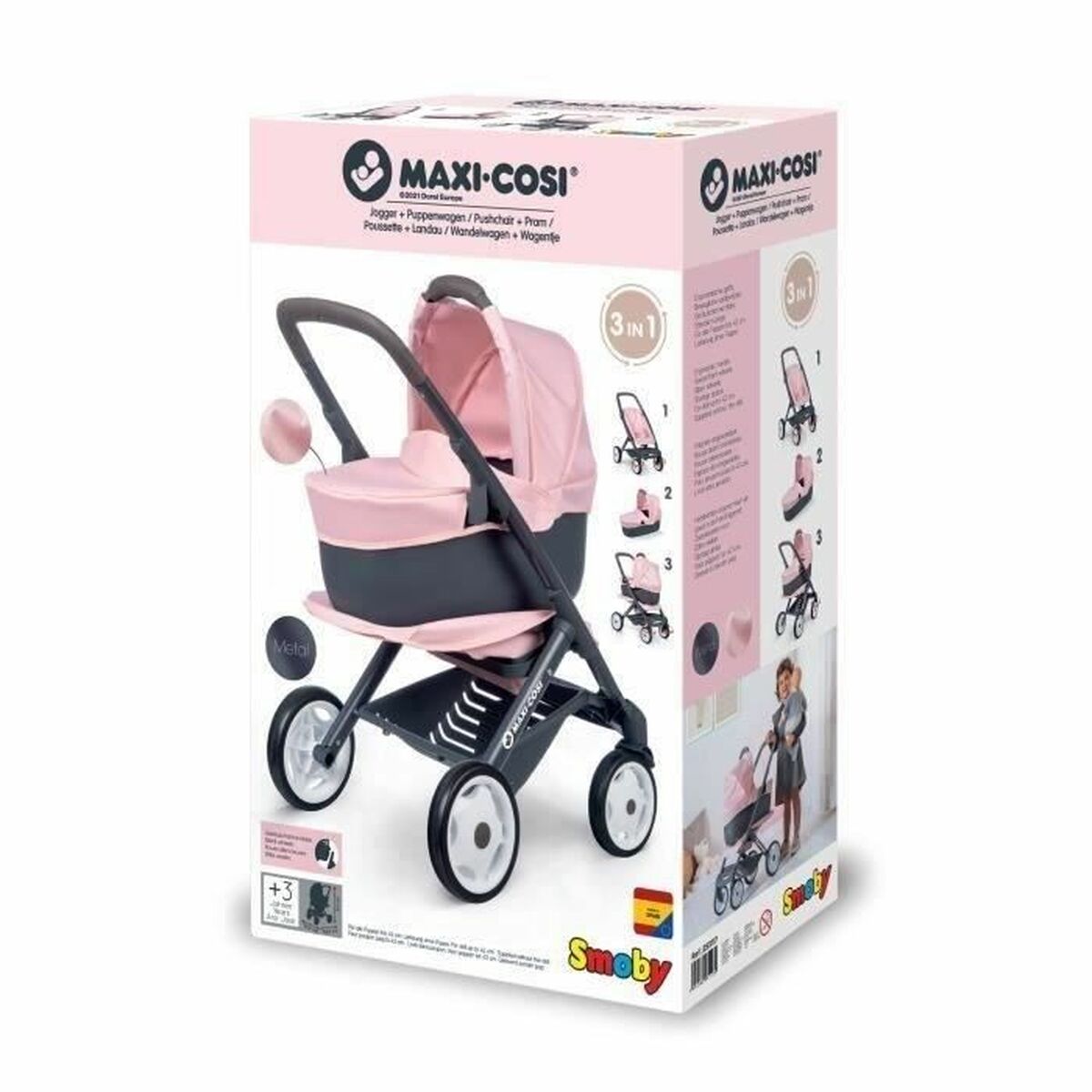 Cărucior pentru Păpuși Smoby 253117 - Jucarii si jocuri, Păpuși și accesorii