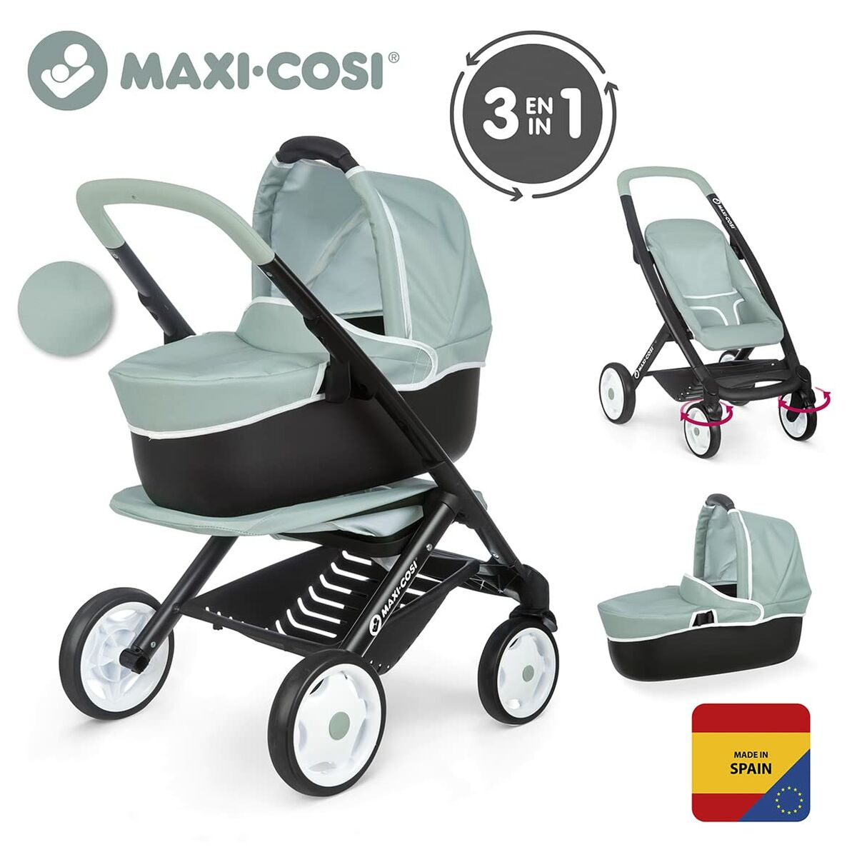 Cărucior pentru Păpuși Smoby Maxi-Cosi Pushchair 64 cm - Jucarii si jocuri, Păpuși și accesorii