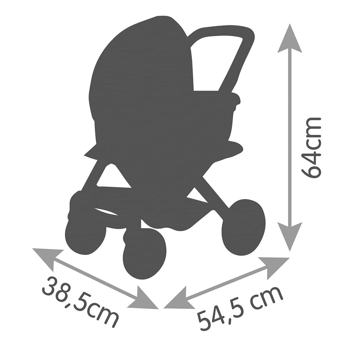 Cărucior pentru Păpuși Smoby Maxi-Cosi Pushchair 64 cm - Jucarii si jocuri, Păpuși și accesorii