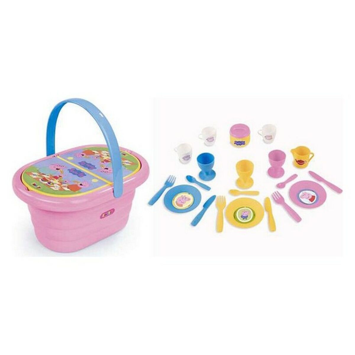 Playset Peppa Pig Picnic Smoby (20 pcs) - Jucarii si jocuri, Imitații de jocuri