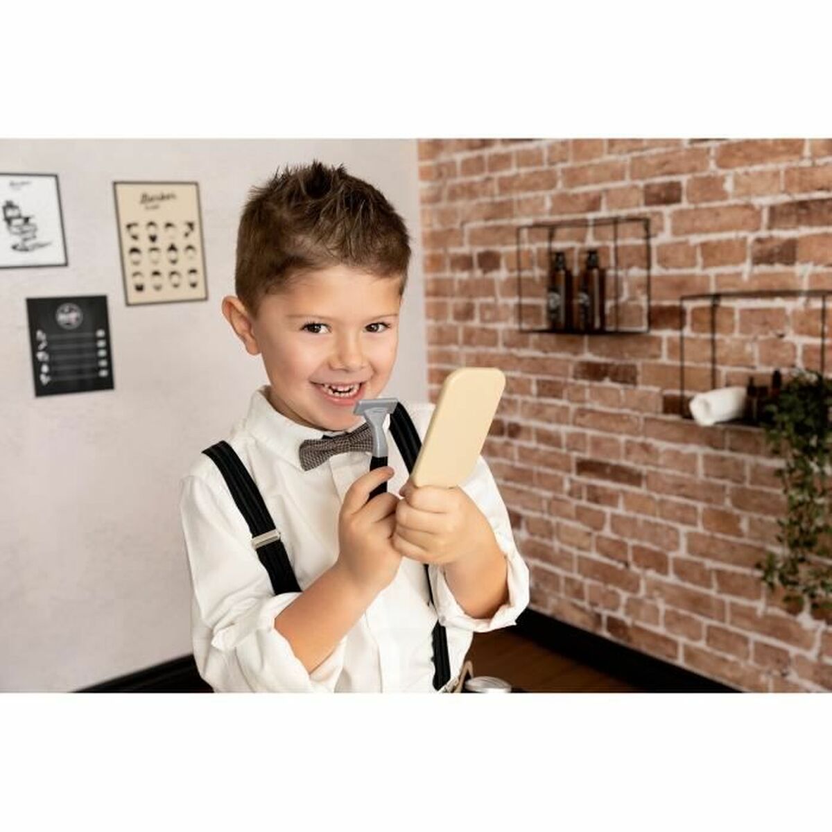 Set de Machiaj pentru Copii Smoby BARBER & CUT BELT Negru - Jucarii si jocuri, Costume și accesorii