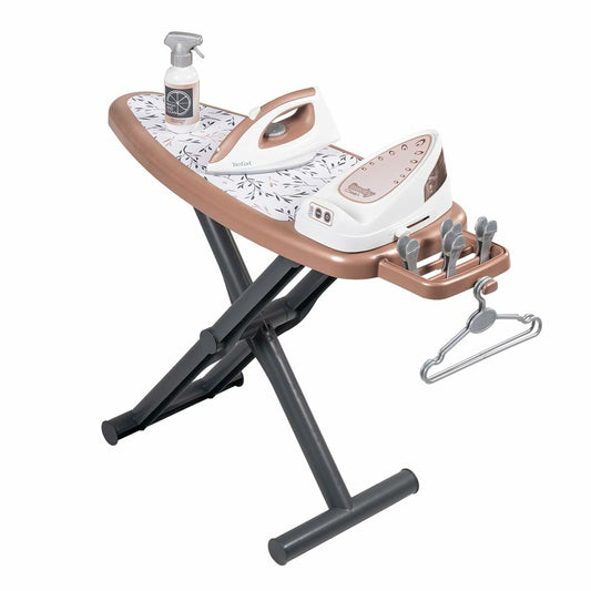 Măsuță de Călcat Smoby Tefal cu Fier de Călcat Electronic, 9 Accesorii, Pliabilă, 3+ Ani - Jucarii si jocuri, Imitații de jocuri