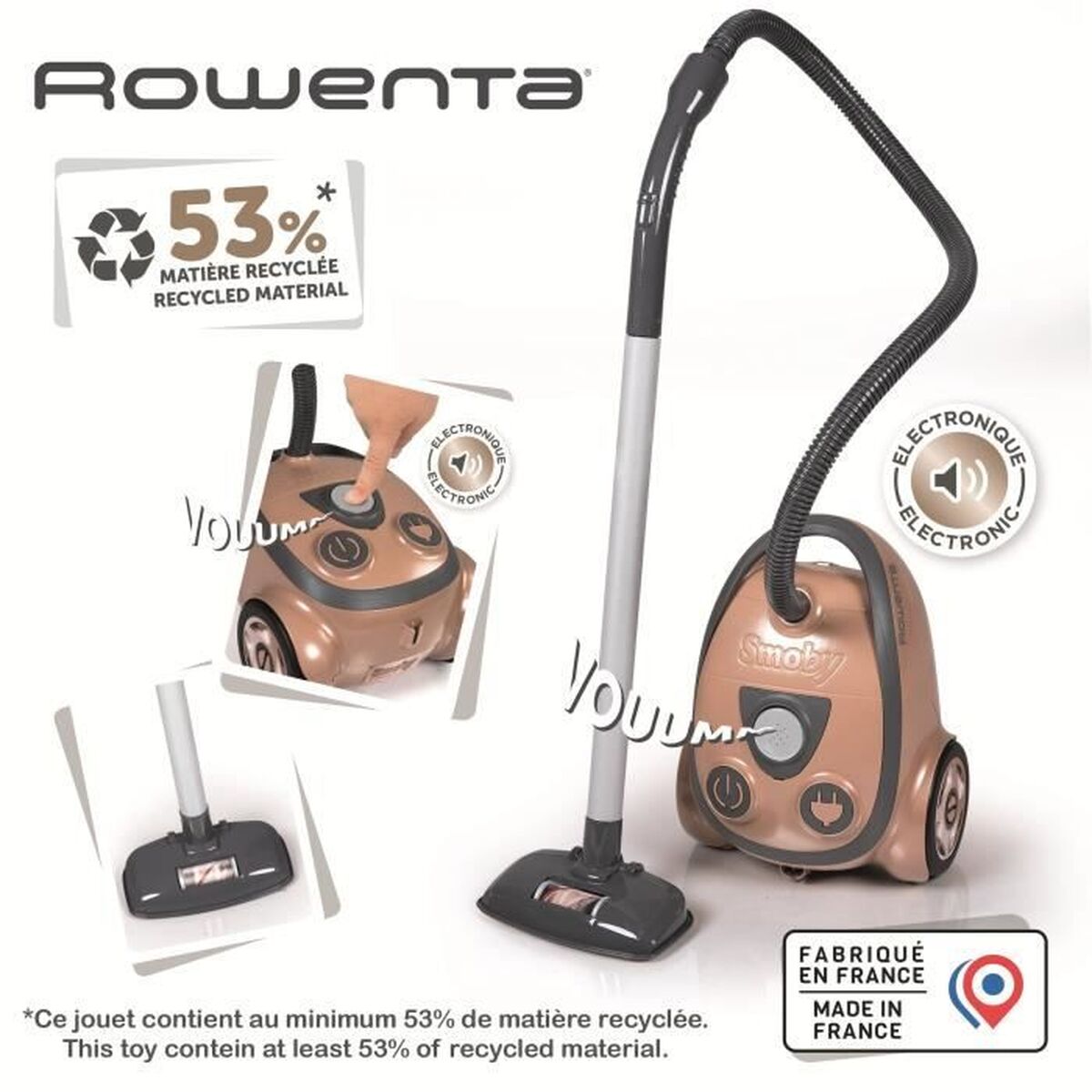Aspirator Electronic Clasic Rowenta Smoby, Sunete Reale - Jucarii si jocuri, Imitații de jocuri
