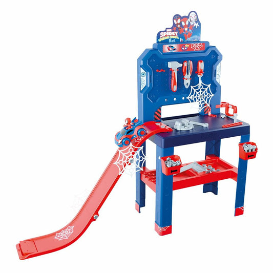 Atelier/Bancă de Lucru Smoby Marvel Spidey and His Amazing Friends, 94 Accesorii, Mașină de Construit, 3+ Ani - Jucarii si jocuri, Imitații de jocuri