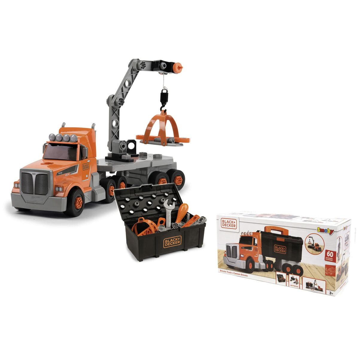 Camion Smoby BLACK + DECKER Galben - Jucarii si jocuri, Vehicule
