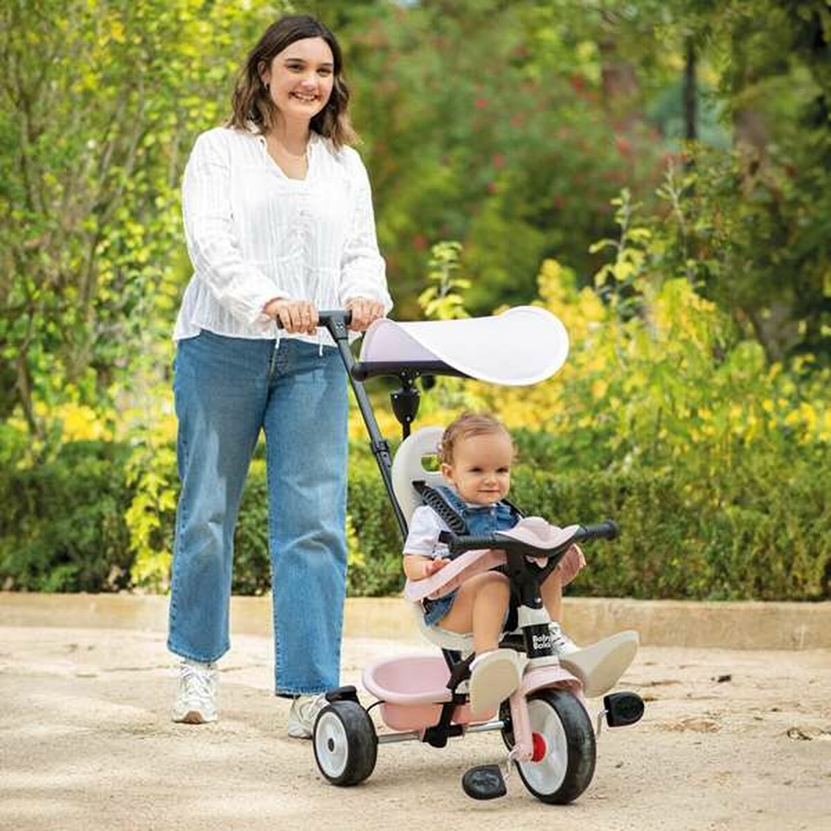 Triciclu Smoby Paseo para bebés Roz - Jucarii si jocuri, În aer liber și sport