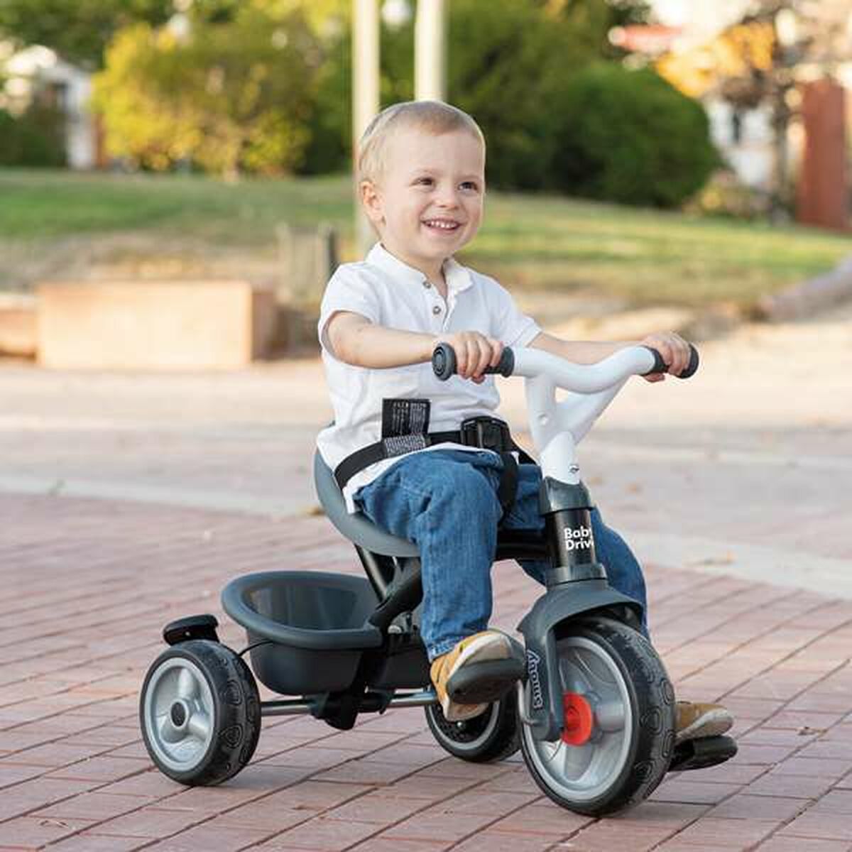 Triciclu Smoby Baby Driver Gri - Jucarii si jocuri, În aer liber și sport