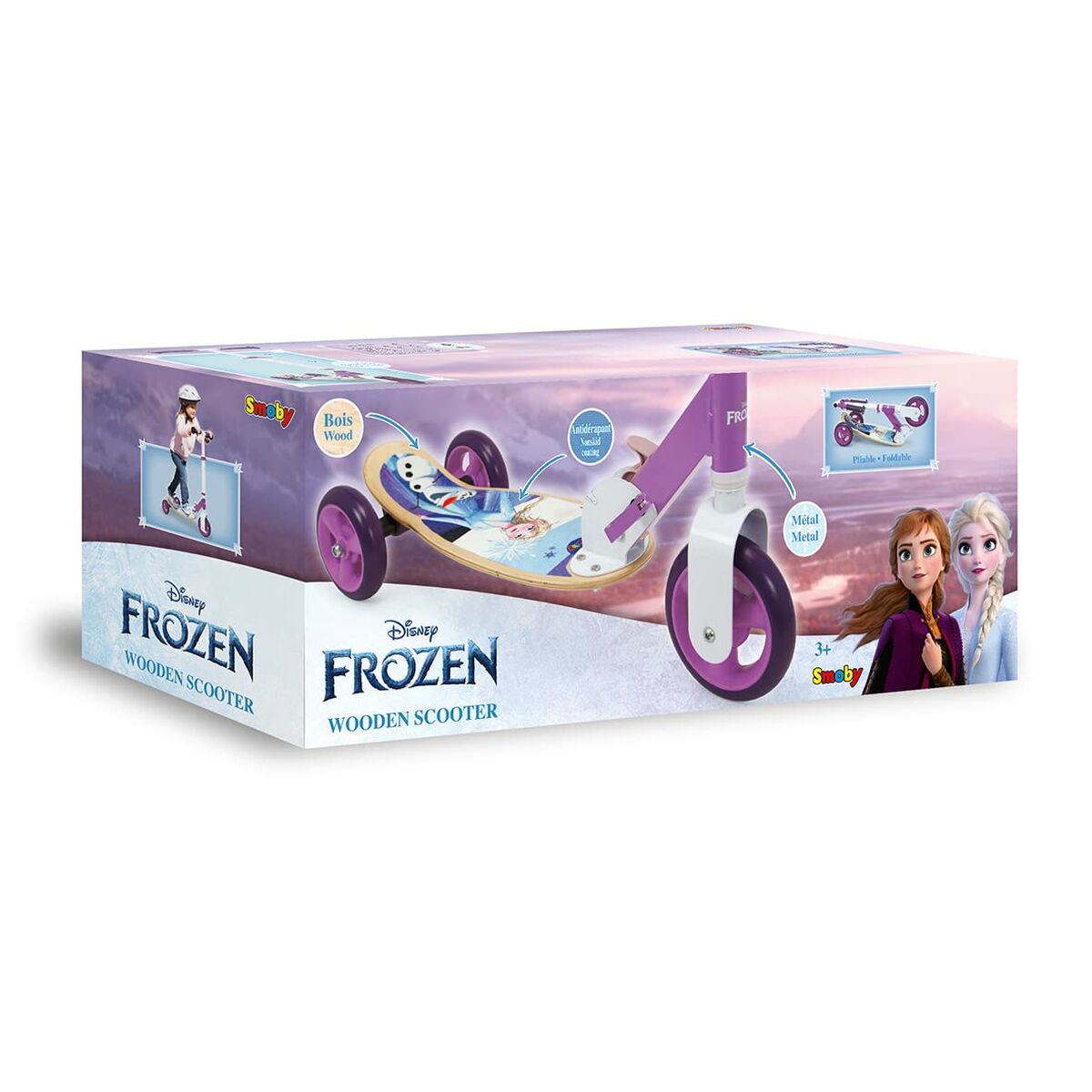 Trotinetă Smoby Frozen - Jucarii si jocuri, În aer liber și sport