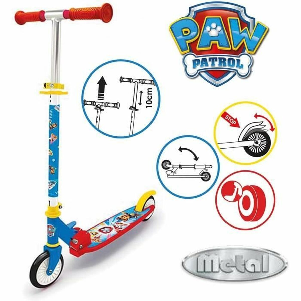 Trotinetă Smoby Paw Patrol - Sport și în aer liber, Mobilitate urbană