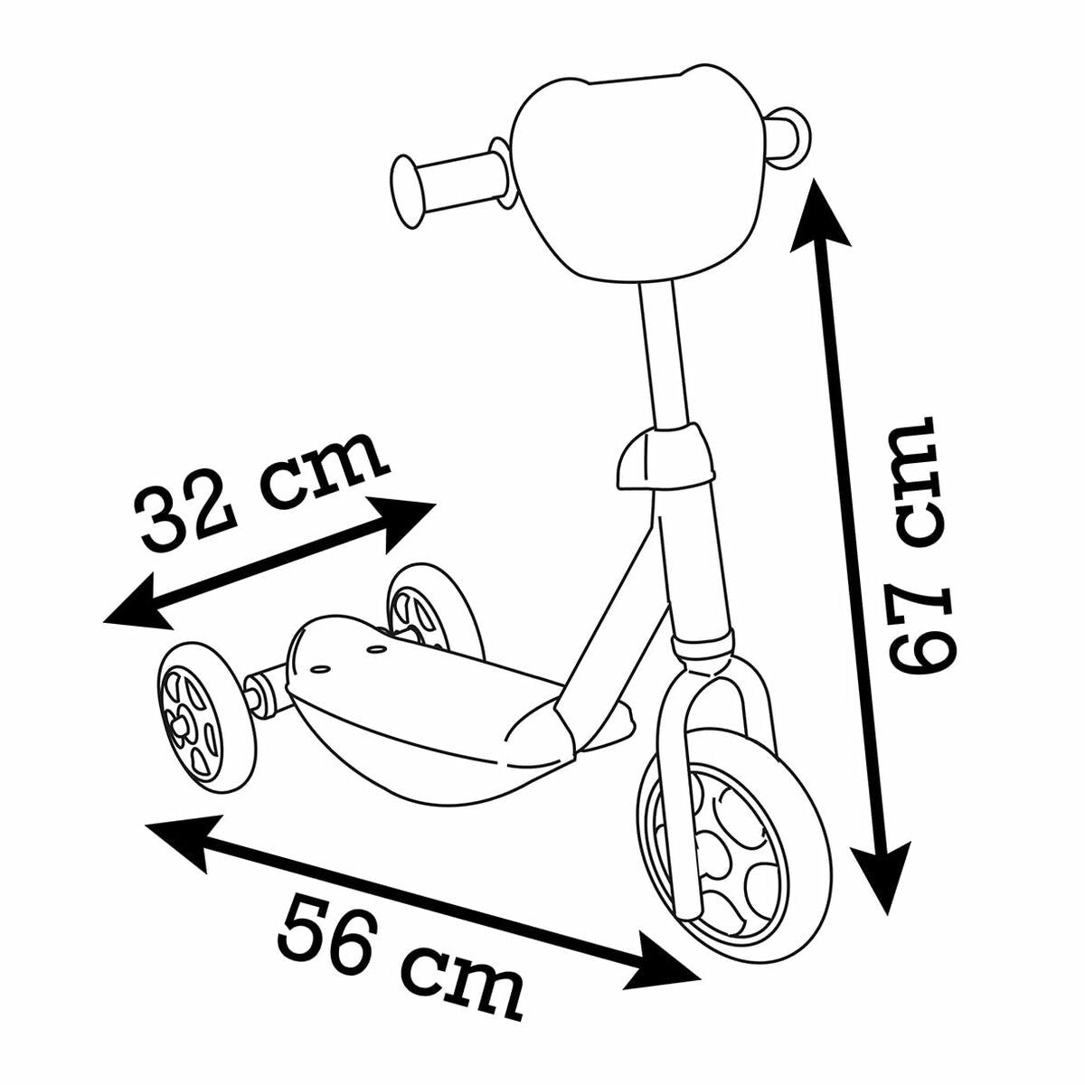 Triciclu Smoby Stitch 3R - Jucarii si jocuri, În aer liber și sport