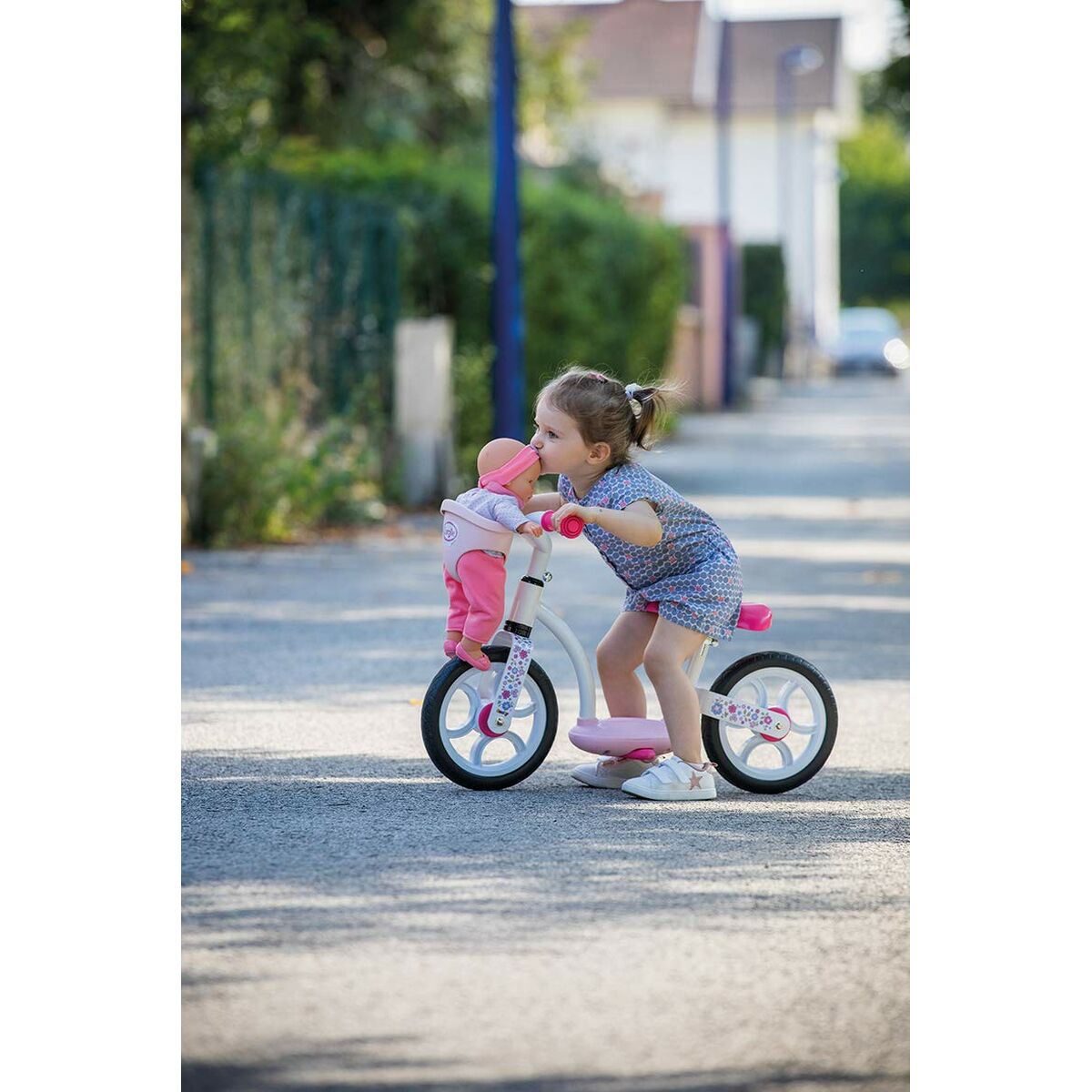 Bicicletă pentru copii Smoby Scooter Carrier + Baby Carrier Fără pedale - Jucarii si jocuri, În aer liber și sport