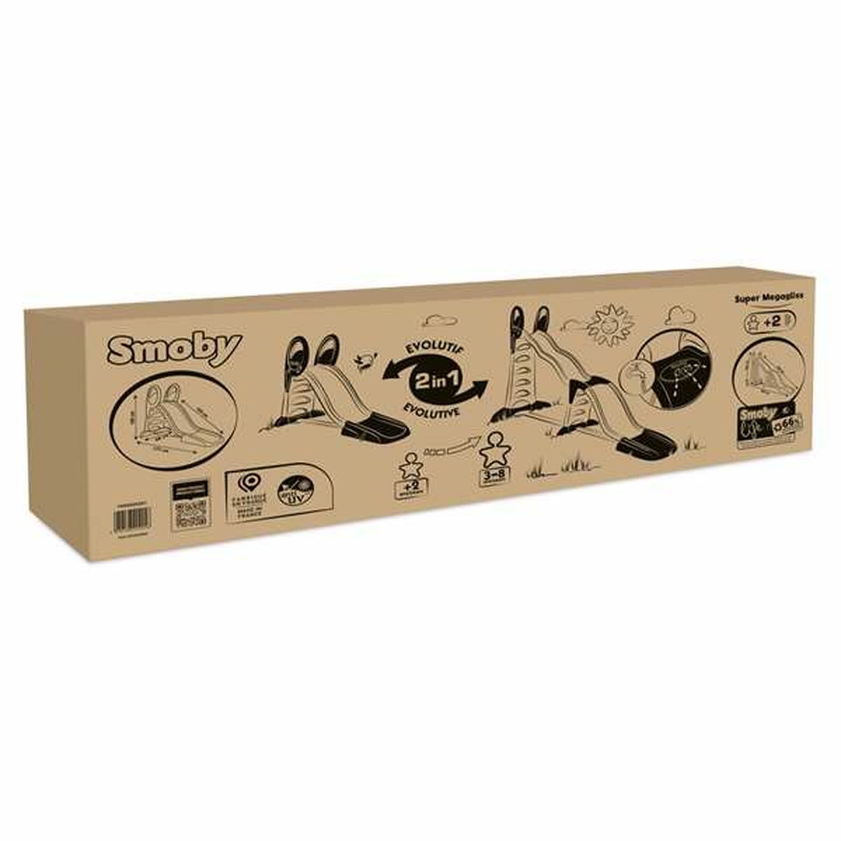 Tobogan acvatic Smoby Super Megagliss - Jucarii si jocuri, În aer liber și sport