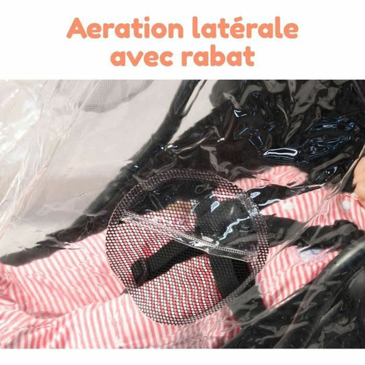 Husă de Ploaie Bambisol Transparent PVC - Bebelus, Cărucioare, scaune și accesorii