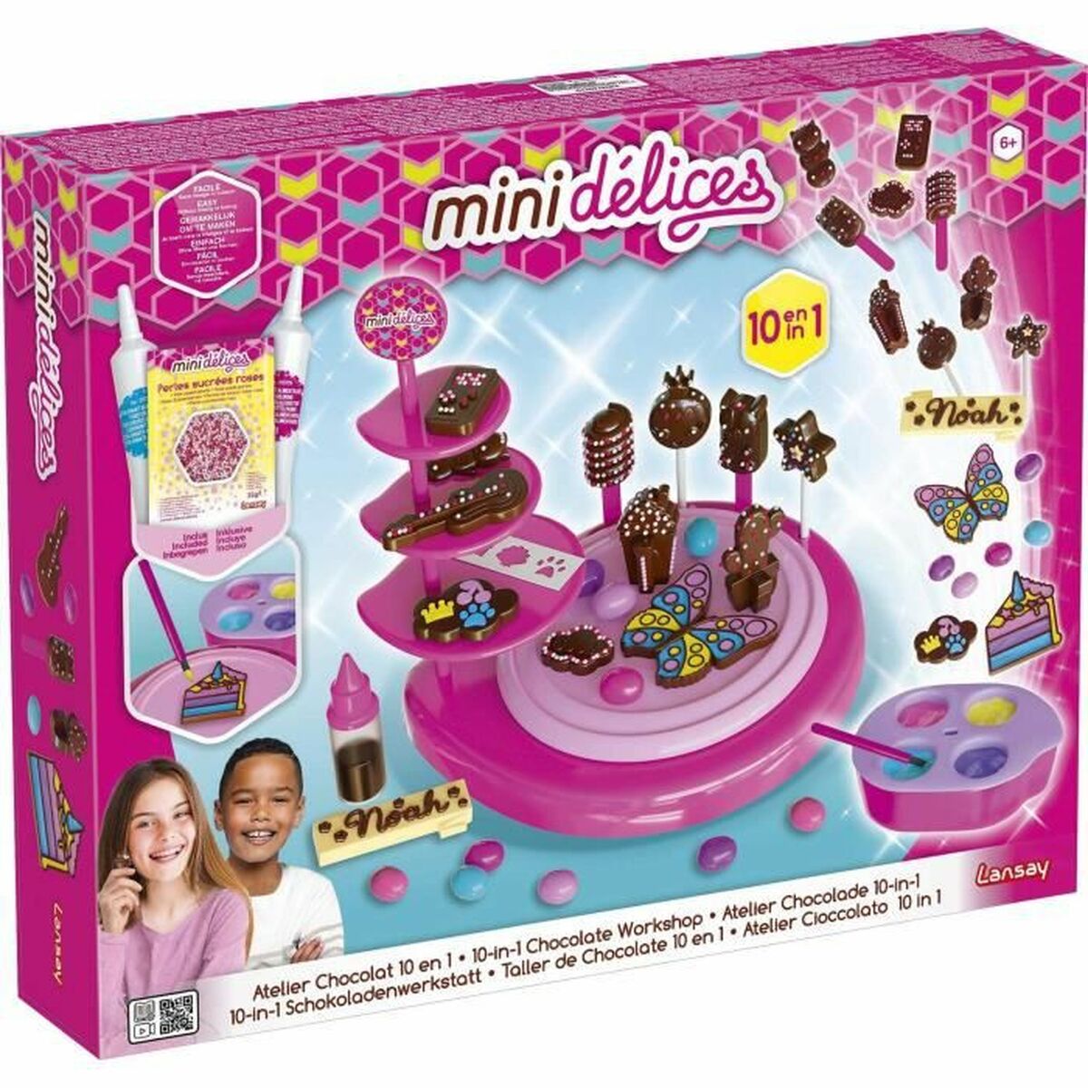 Set de Lucru Manual Lansay Mini Délices - 10 In 1 Chocolate Workshop Cofetărie - Jucarii si jocuri, Activități creative