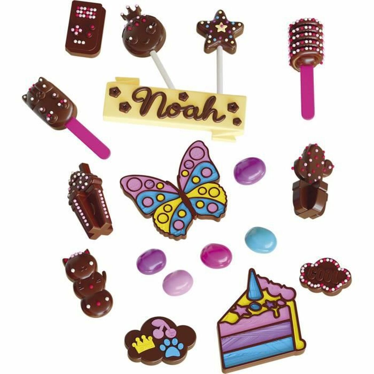 Set de Lucru Manual Lansay Mini Délices - 10 In 1 Chocolate Workshop Cofetărie - Jucarii si jocuri, Activități creative