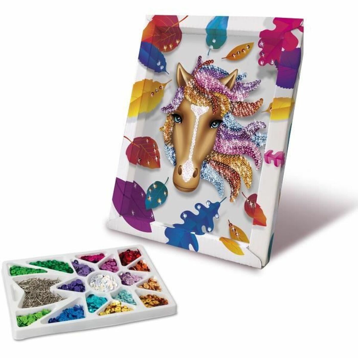 Set de Lucru Manual Lansay Collection Sequins Cheval (1 Piese) - Jucarii si jocuri, Activități creative