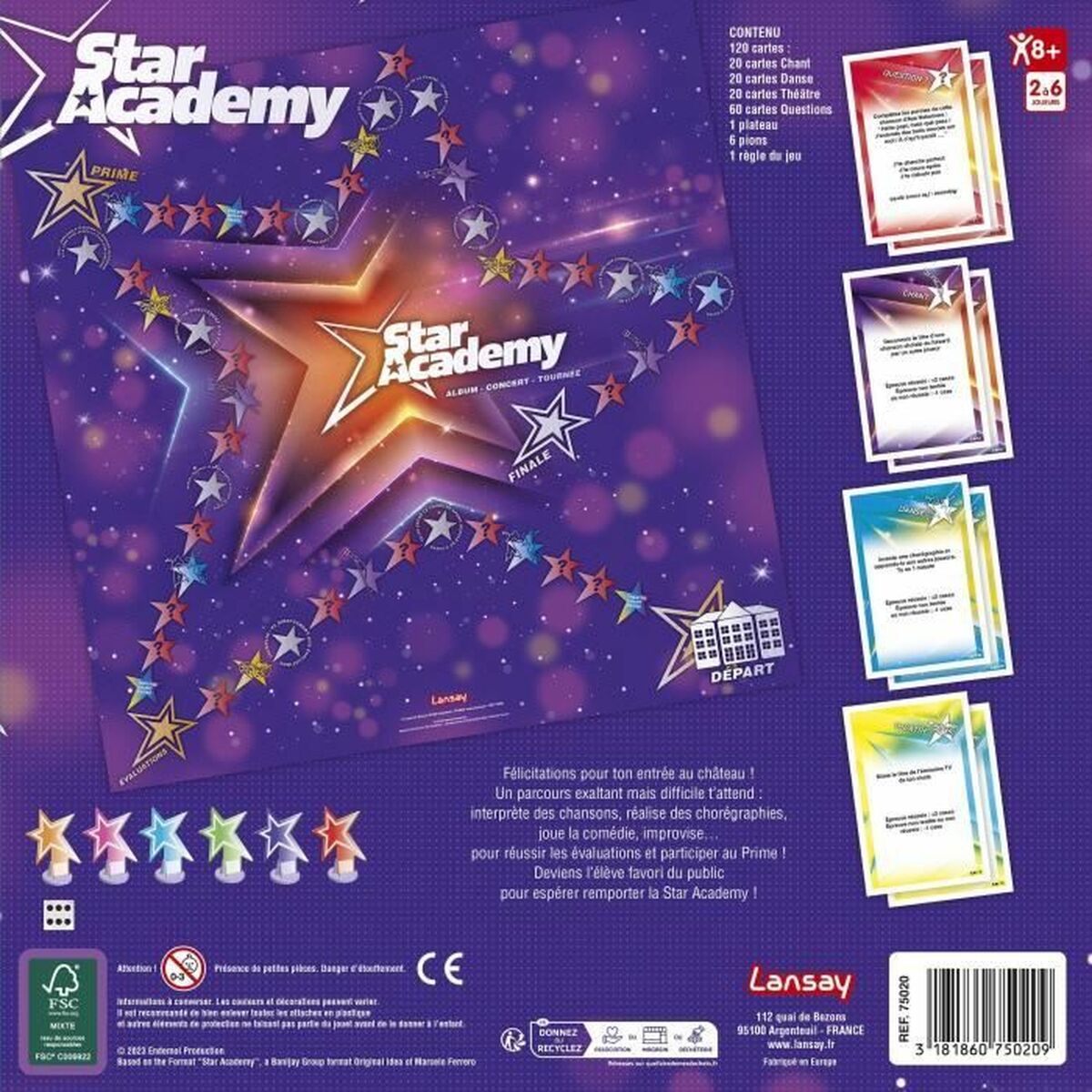 Joc deîntrebări și răspunsuri Lansay Star Academy (FR) (Franceză) - Jucarii si jocuri, Jocuri și accesorii