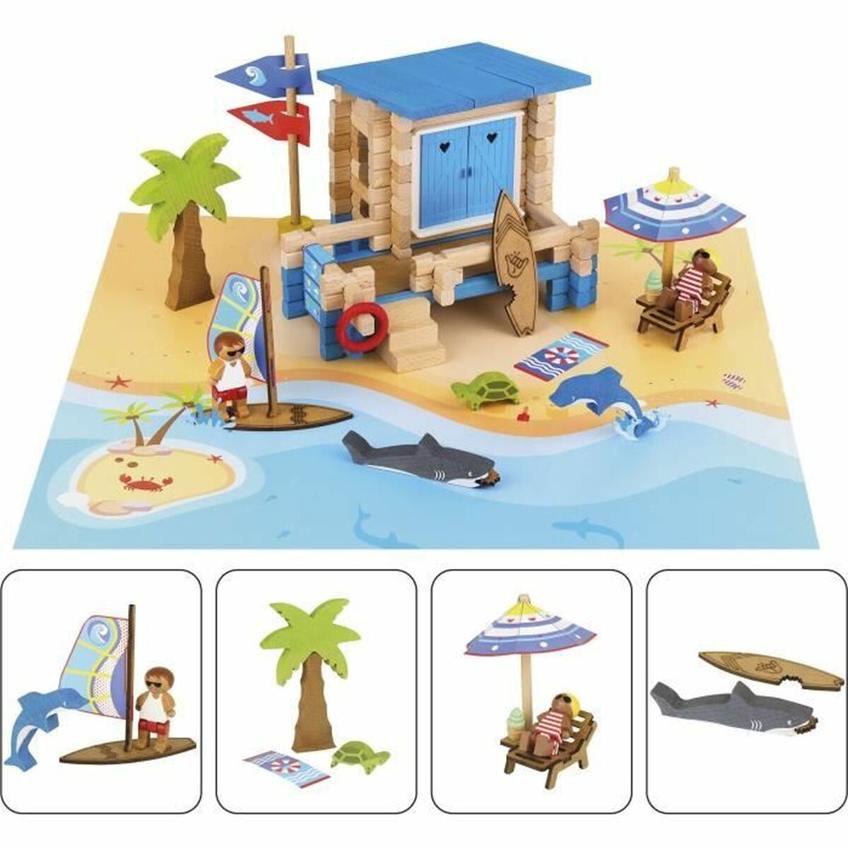 Set de Construcție Jeujura Beach Day - Jucarii si jocuri