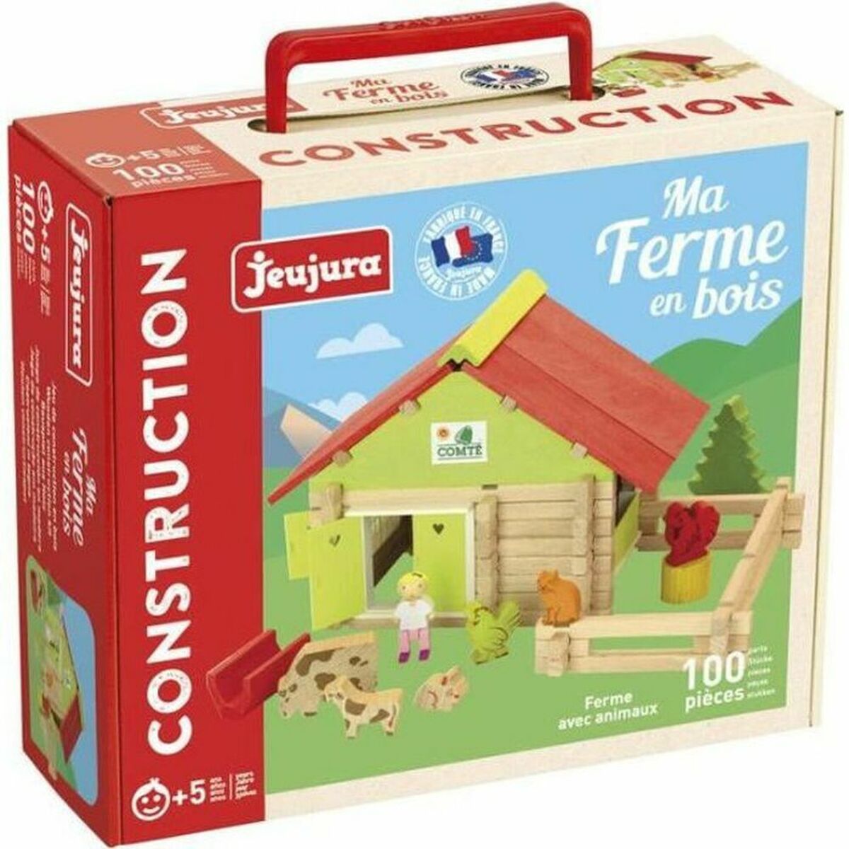 Figurine de Acțiune Jeujura Farm With Animals 100 Piese Playset - Jucarii si jocuri, Păpuși și figurine