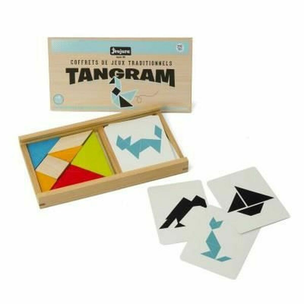 Joc de Masă Jeujura Tangram J8144 (FR) Lemn - Jucarii si jocuri, Jocuri și accesorii