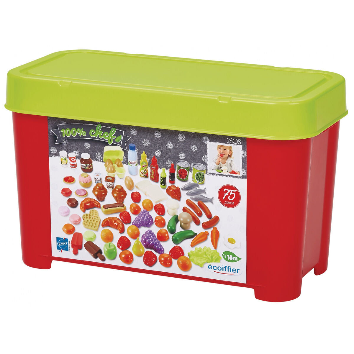 Set de feluri de mâncare Ecoiffier Food Box - Jucarii si jocuri, Imitații de jocuri