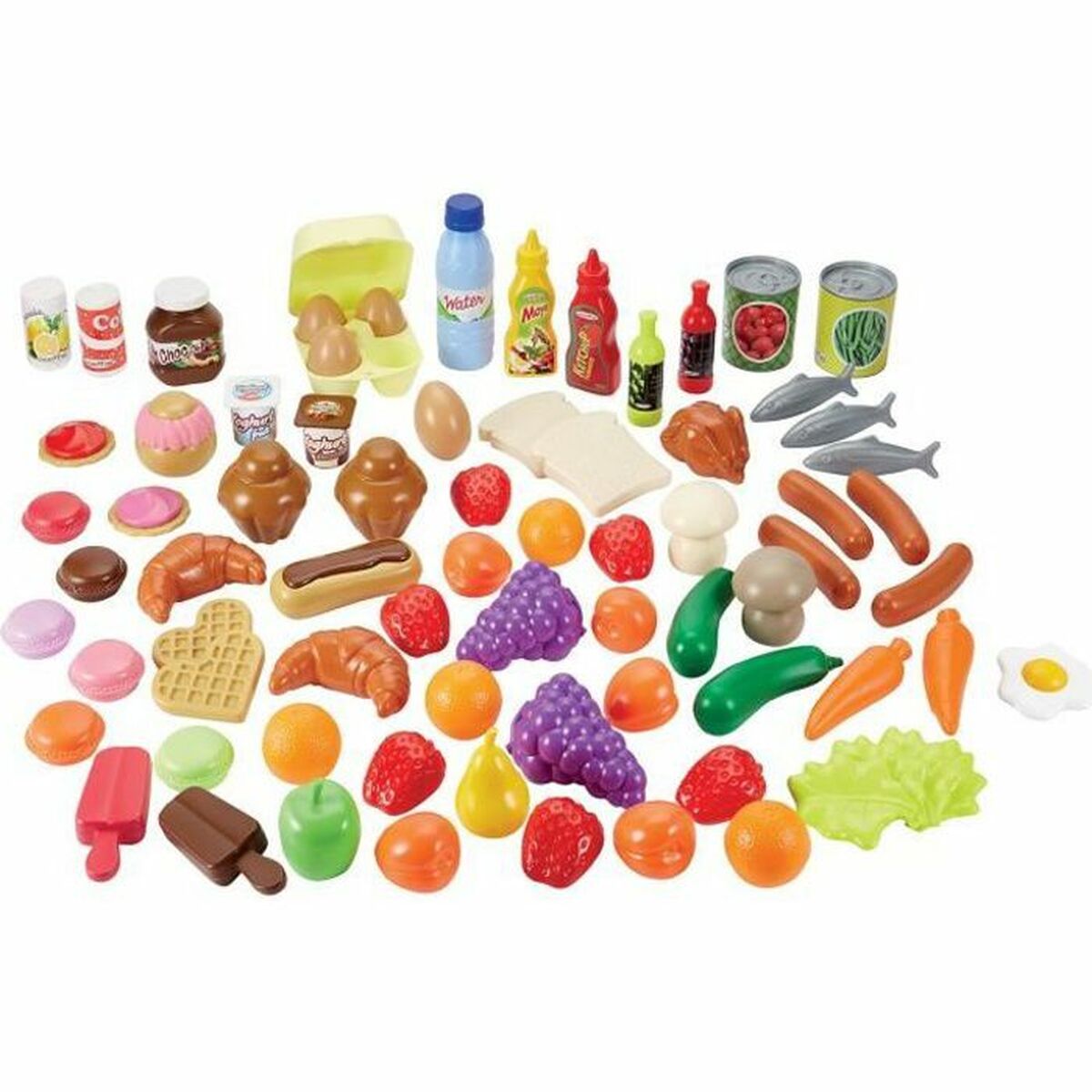 Set de feluri de mâncare Ecoiffier Food Box - Jucarii si jocuri, Imitații de jocuri