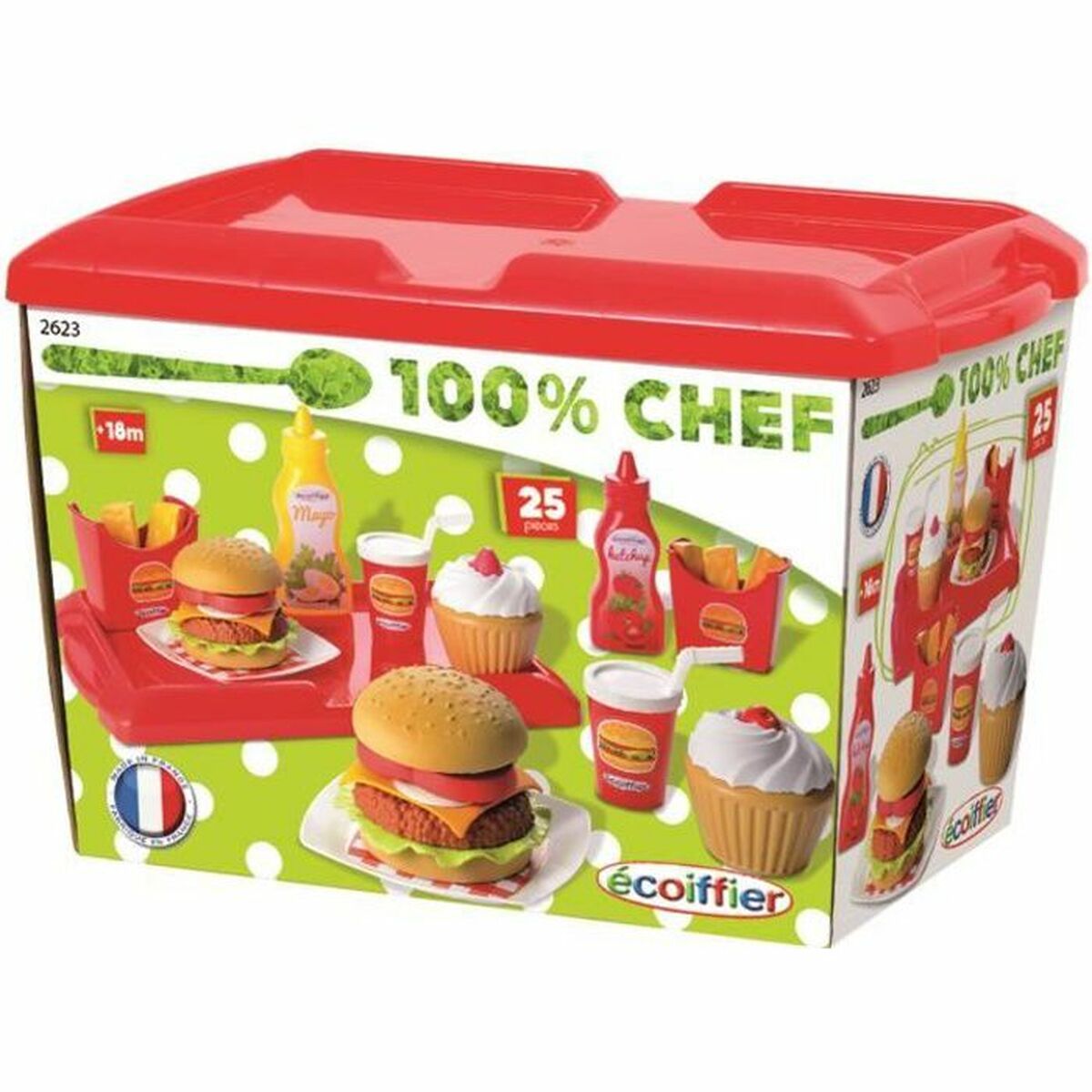 Set de feluri de mâncare Ecoiffier 2623 - Jucarii si jocuri, Imitații de jocuri