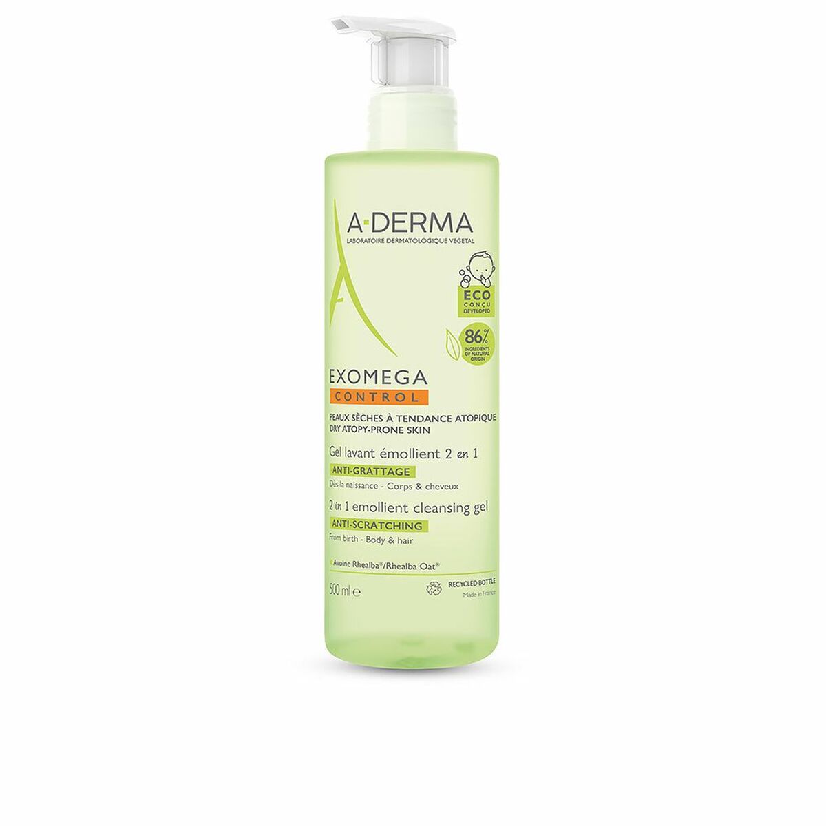 Gel de duș A-Derma Exomega Control 500 ml - Bebelus, Igienă și îngrijire