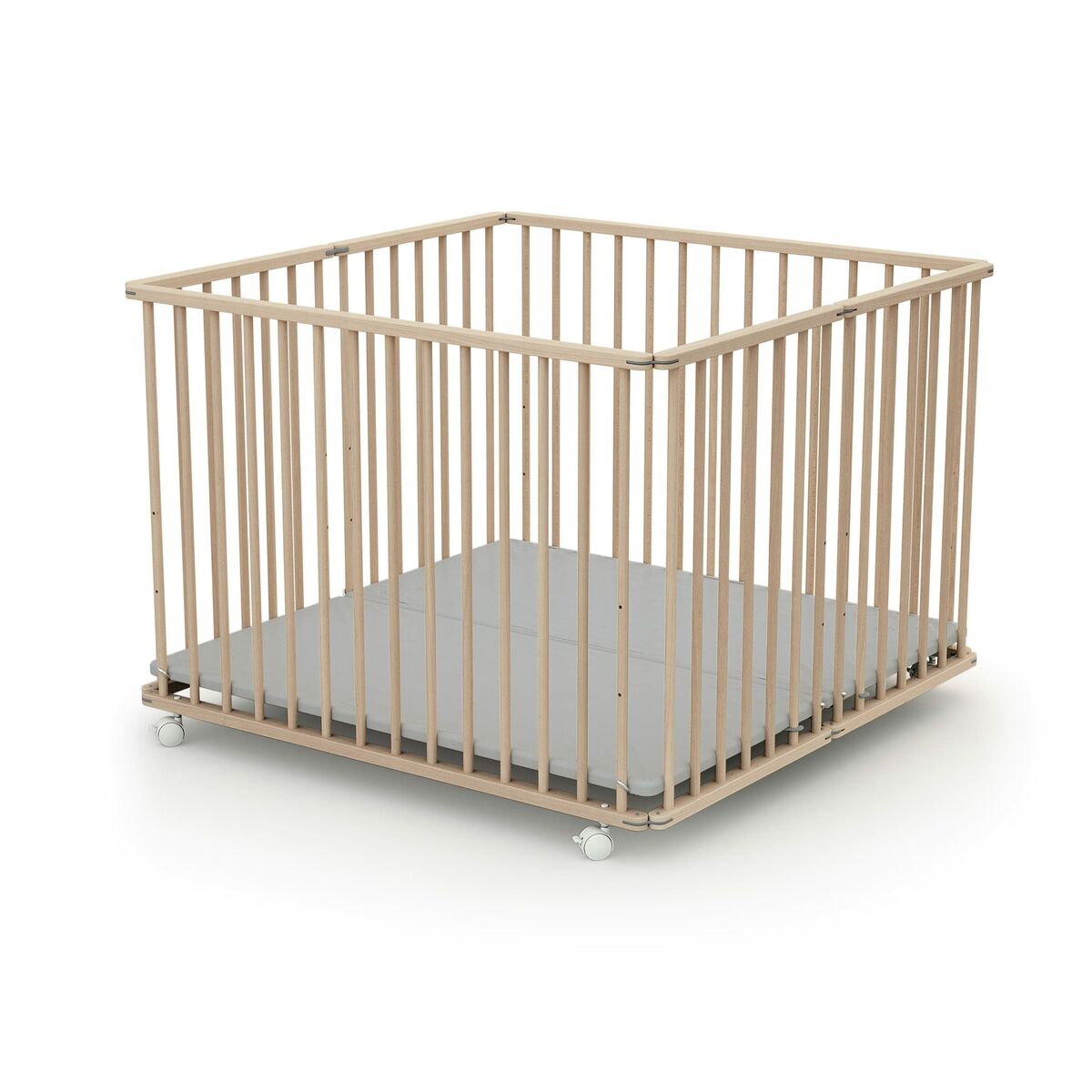Loc de joacă WEBABY 100 x 100 cm Bej - Bebelus, Dormitor