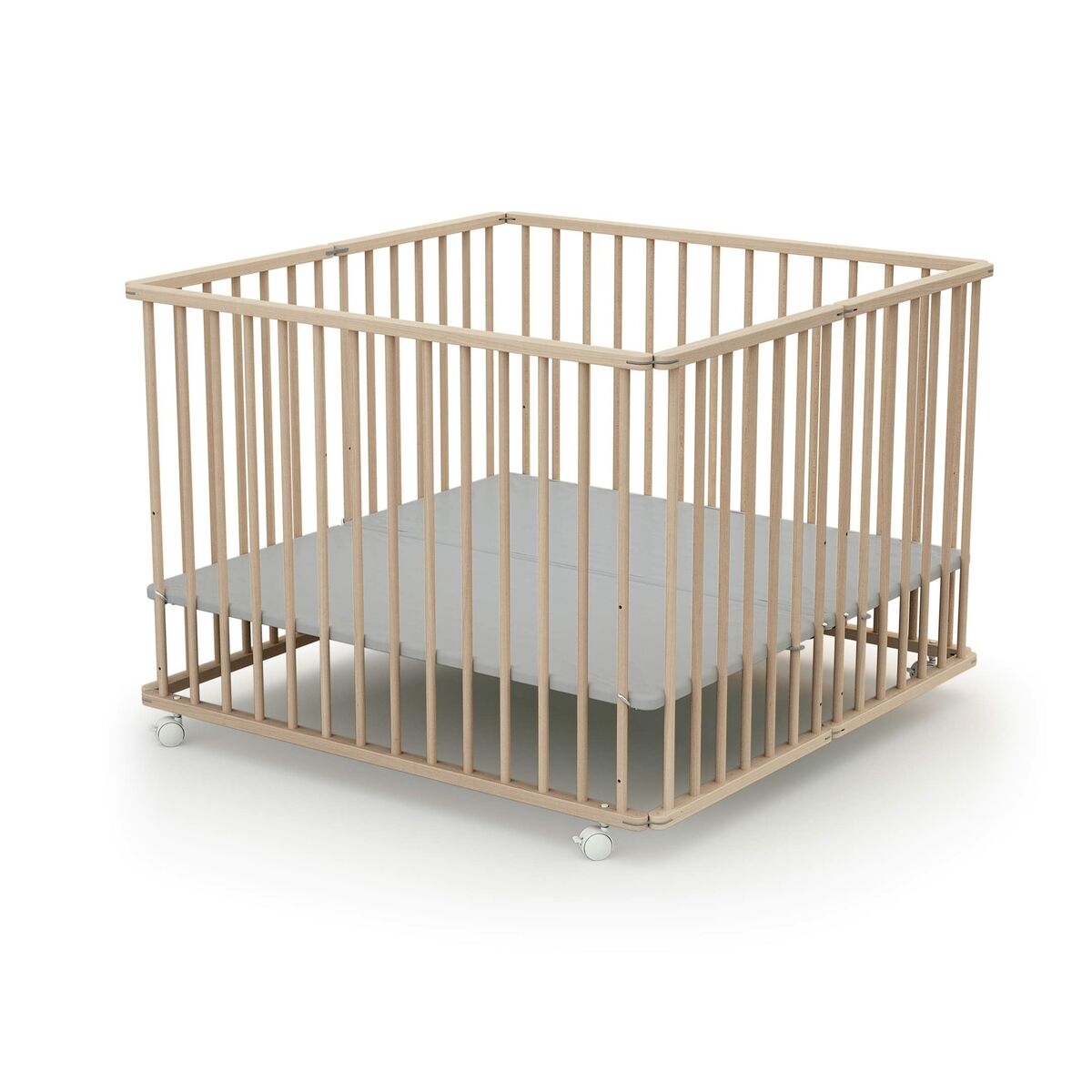 Loc de joacă WEBABY 100 x 100 cm Bej - Bebelus, Dormitor