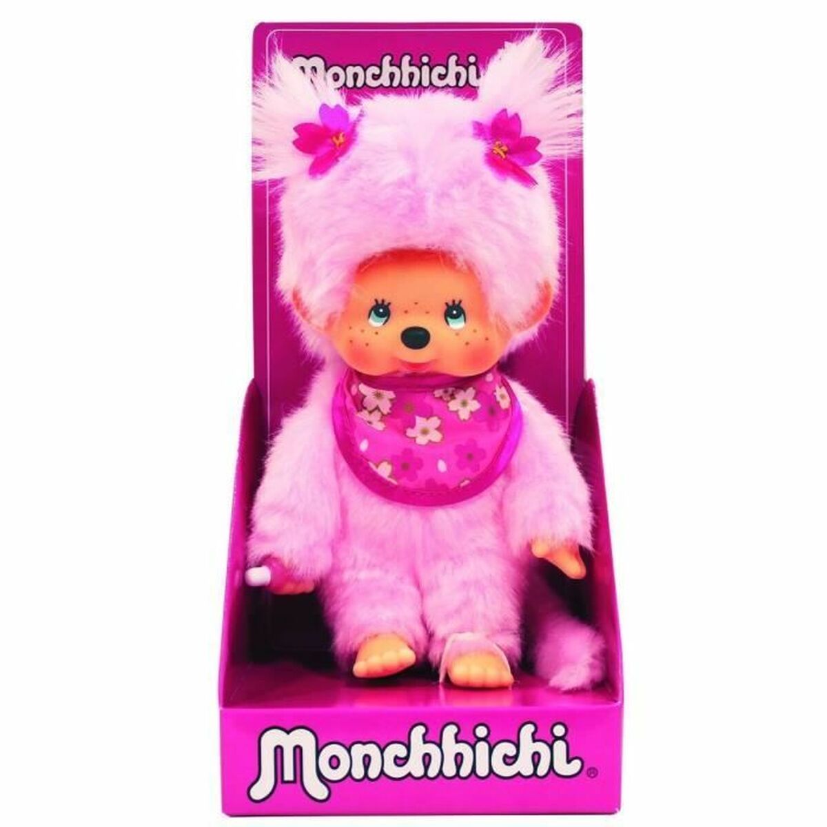 Jucărie de Pluș Bandai MONCHHICHI Pinky Roz (1 Piese) - Jucarii si jocuri, Jucării de pluș