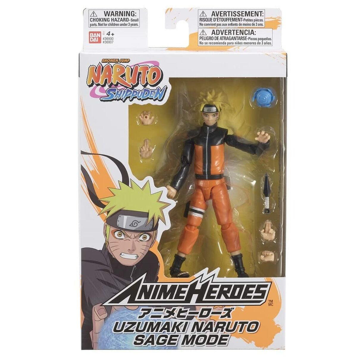 Figura îmbinată Naruto Anime Heroes - Uzumaki Naruto Sage Mode 17 cm - Jucarii si jocuri, Păpuși și figurine