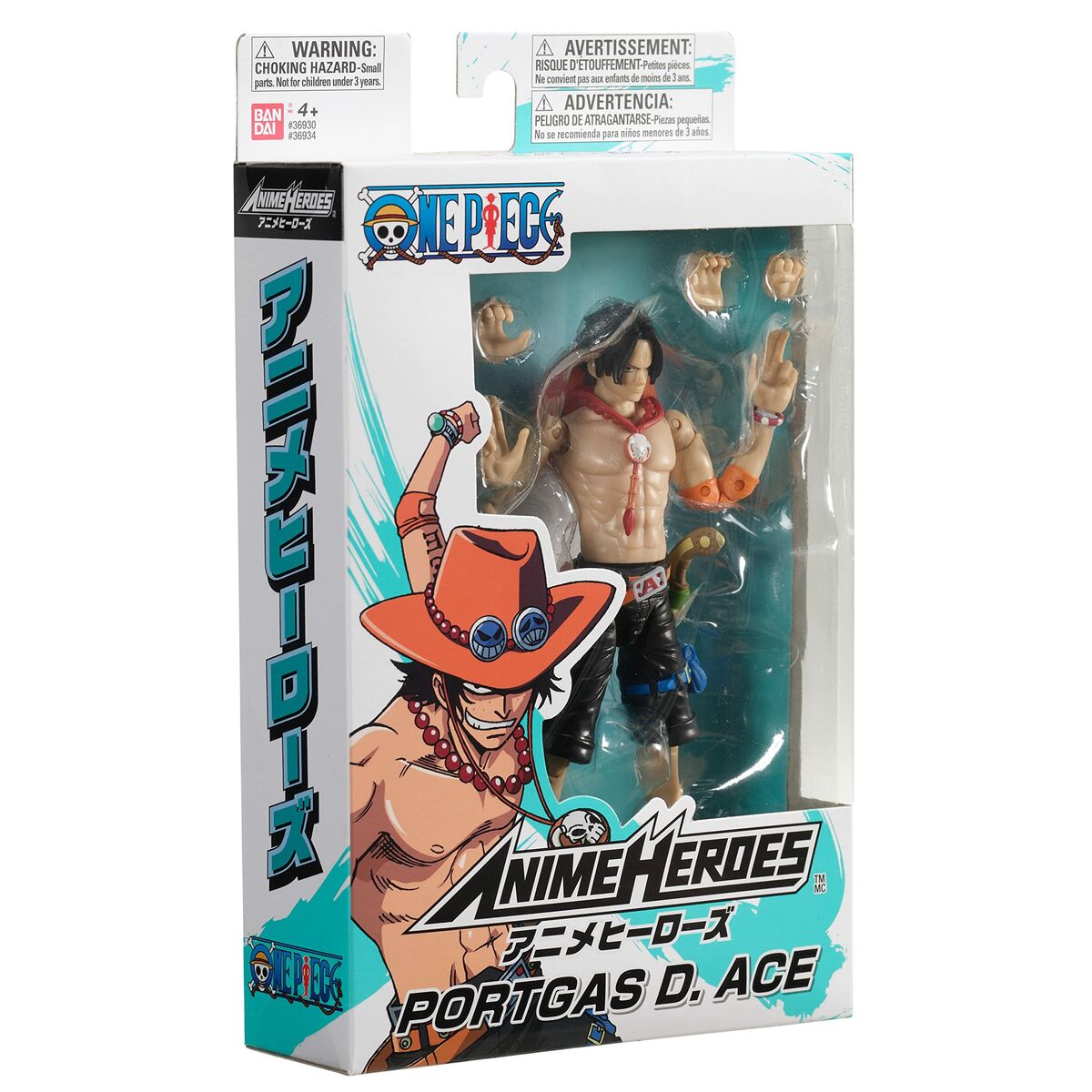 Figurine de Acțiune One Piece Bandai Anime Heroes: Portgas D. Ace 17 cm - Jucarii si jocuri, Păpuși și figurine