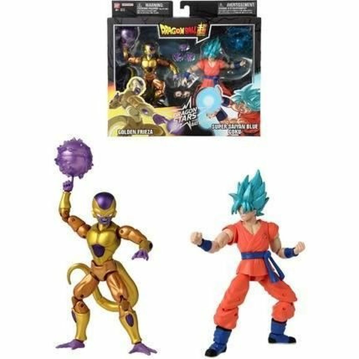 Figurine de Acțiune Dragon Ball Super Dragon Stars: Golden Frieza vs Super Saiyan Blue Goku 17 cm - Jucarii si jocuri, Păpuși și figurine