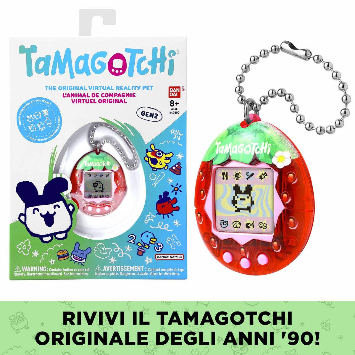 Animal de Companie Interactiv Tamagotchi Fresh Strawberry - Jucarii si jocuri, Jucării electronice