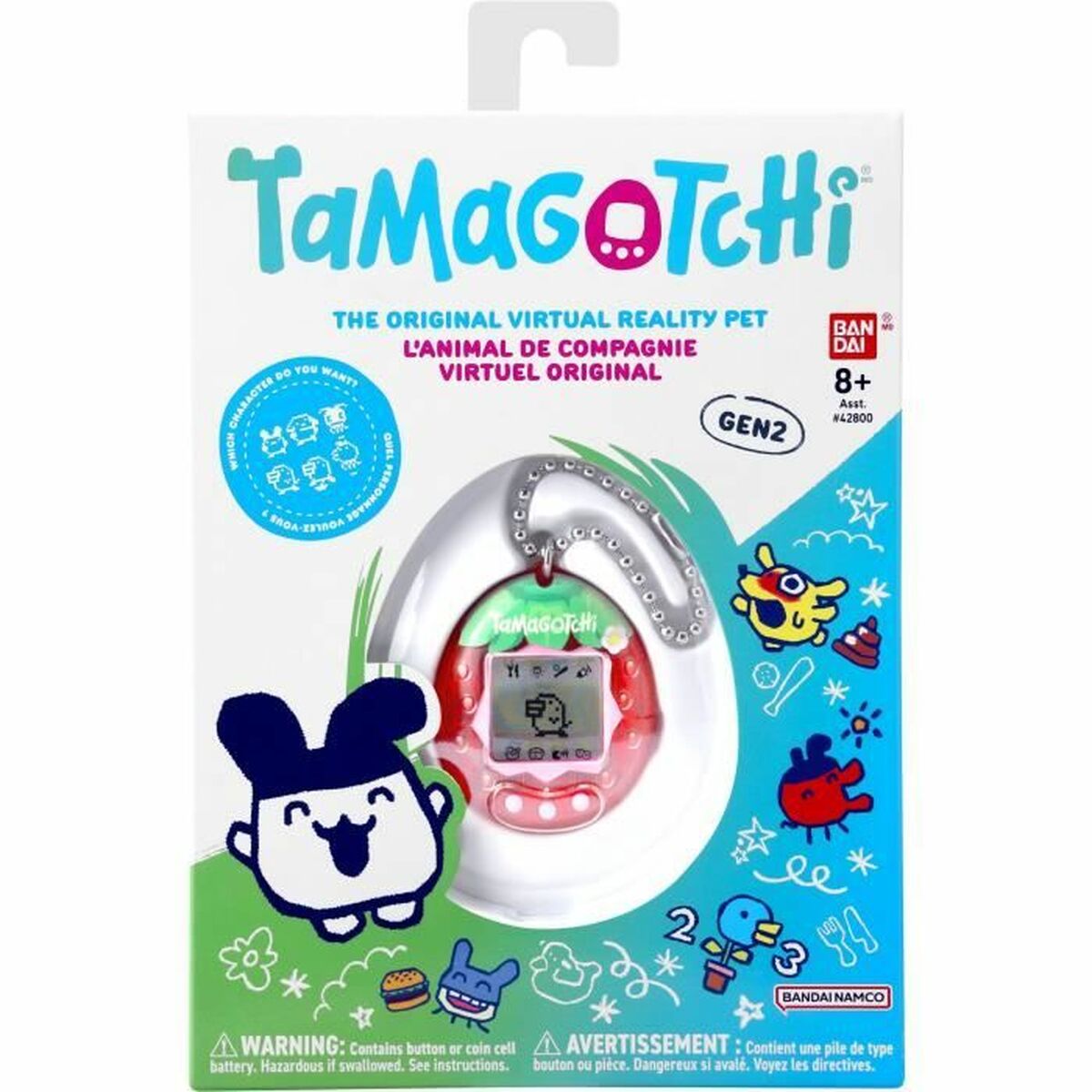 Animal de Companie Interactiv Tamagotchi Fresh Strawberry - Jucarii si jocuri, Jucării electronice