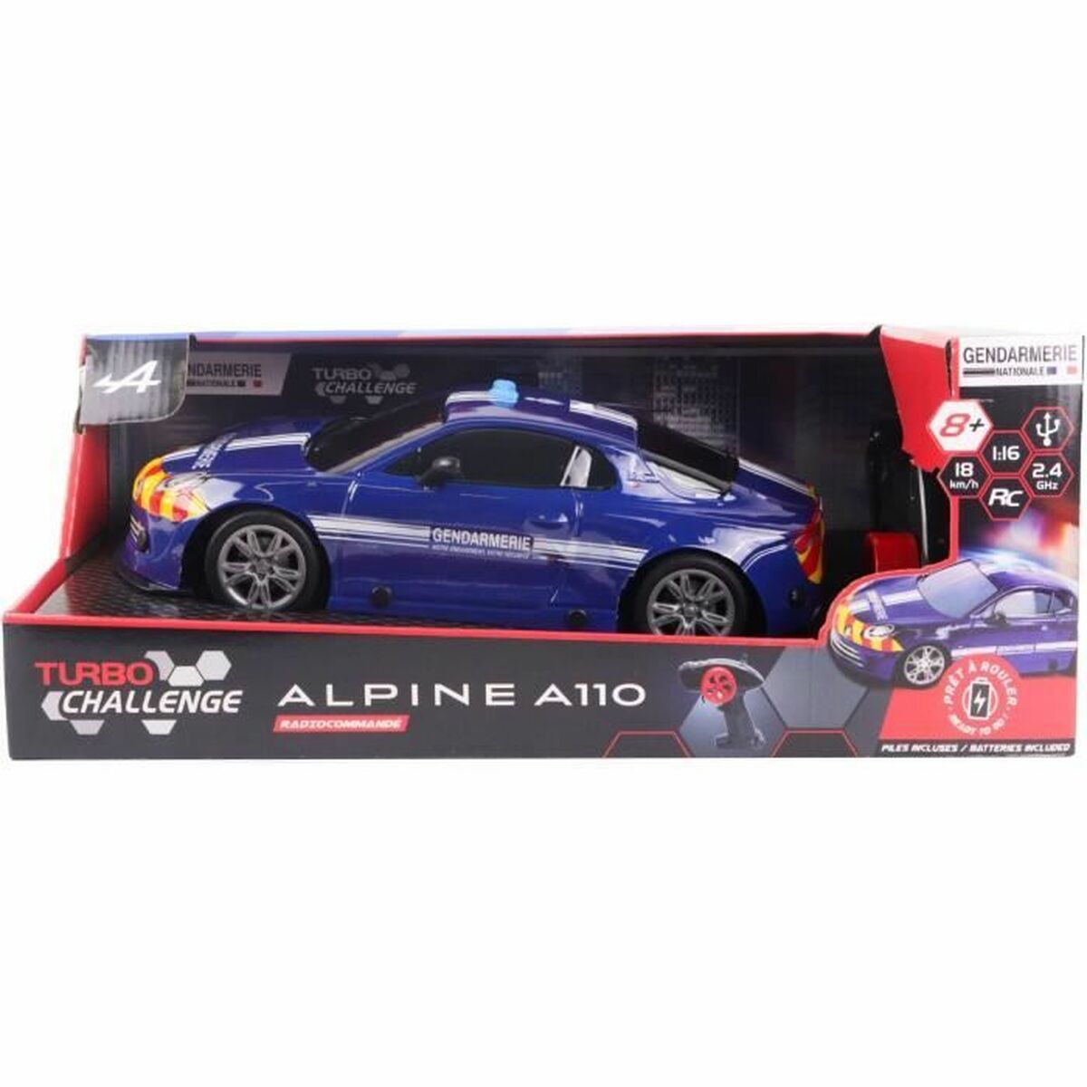 Mașină Radio Control Turbo Challenge Alpine A110 Albastru 1:16 - Jucarii si jocuri, Vehicule
