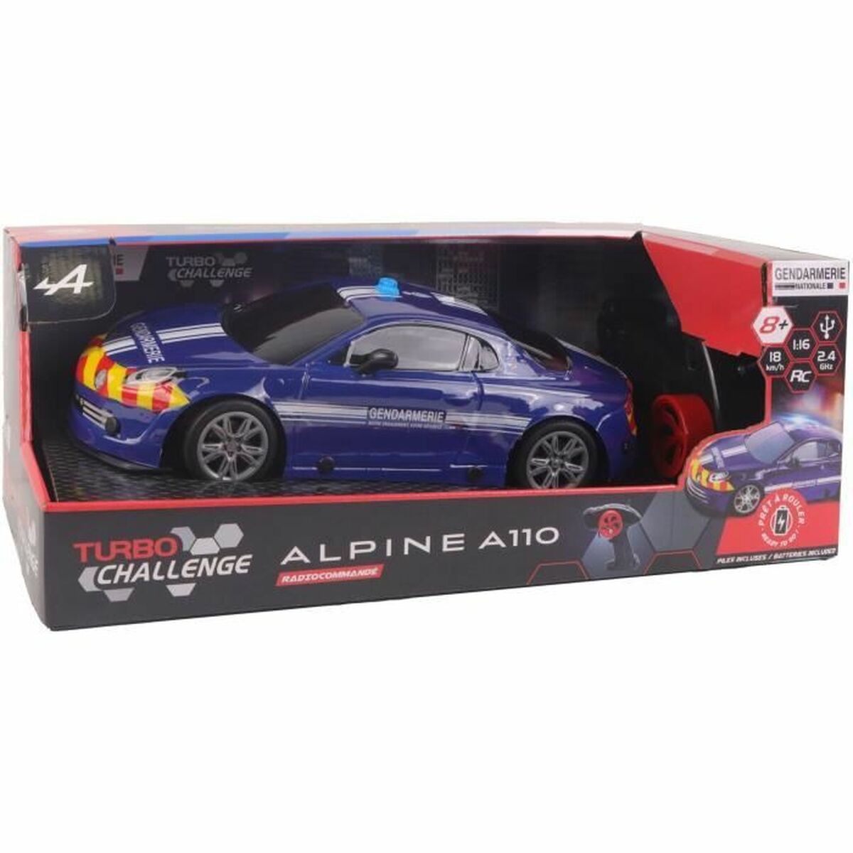 Mașină Radio Control Turbo Challenge Alpine A110 Albastru 1:16 - Jucarii si jocuri, Vehicule