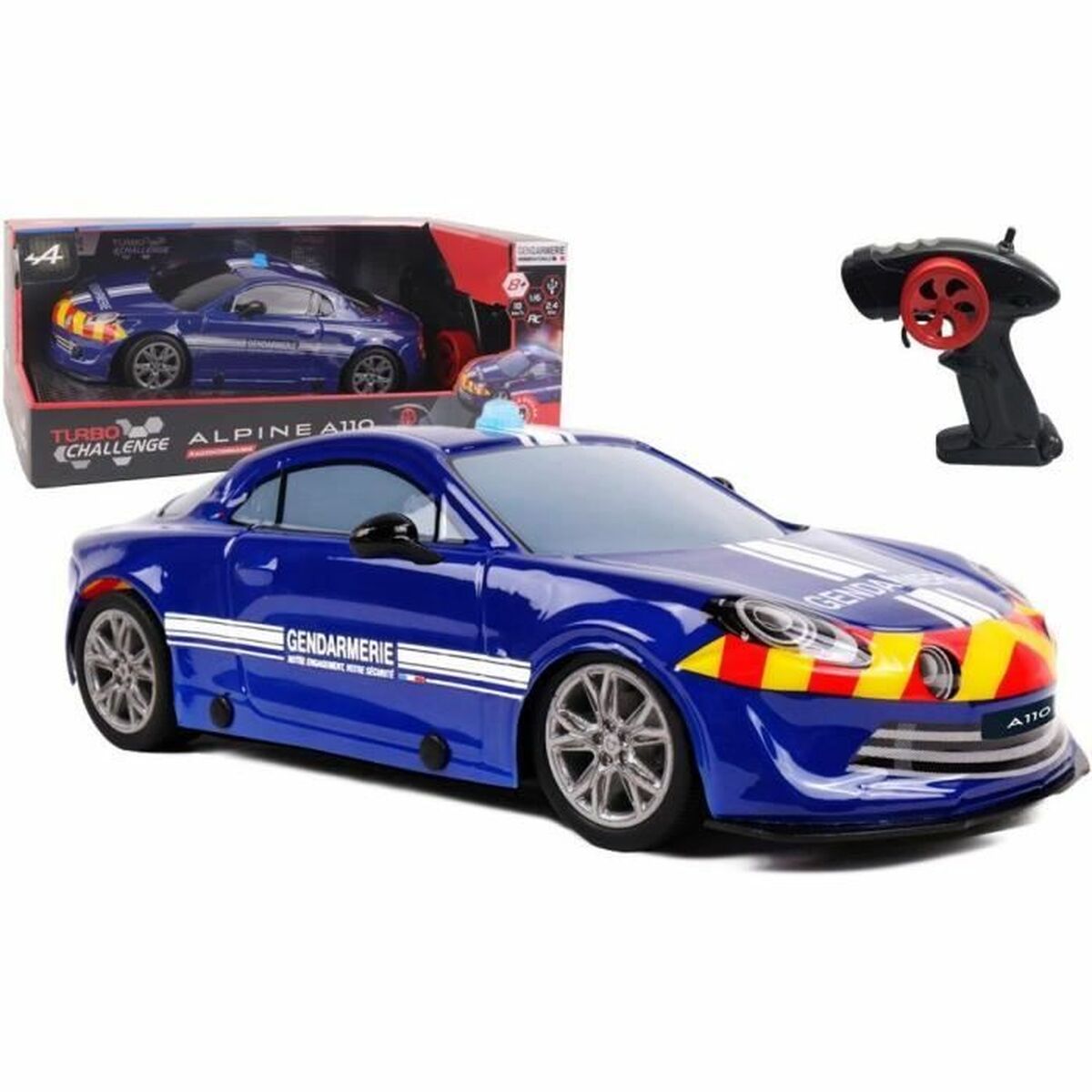 Mașină Radio Control Turbo Challenge Alpine A110 Albastru 1:16 - Jucarii si jocuri, Vehicule