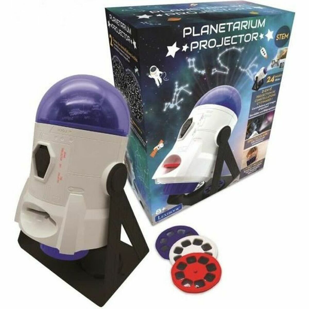 Proiector LED Galaxie Lexibook 360º Planetariu - Jucarii si jocuri, Învățare și educație