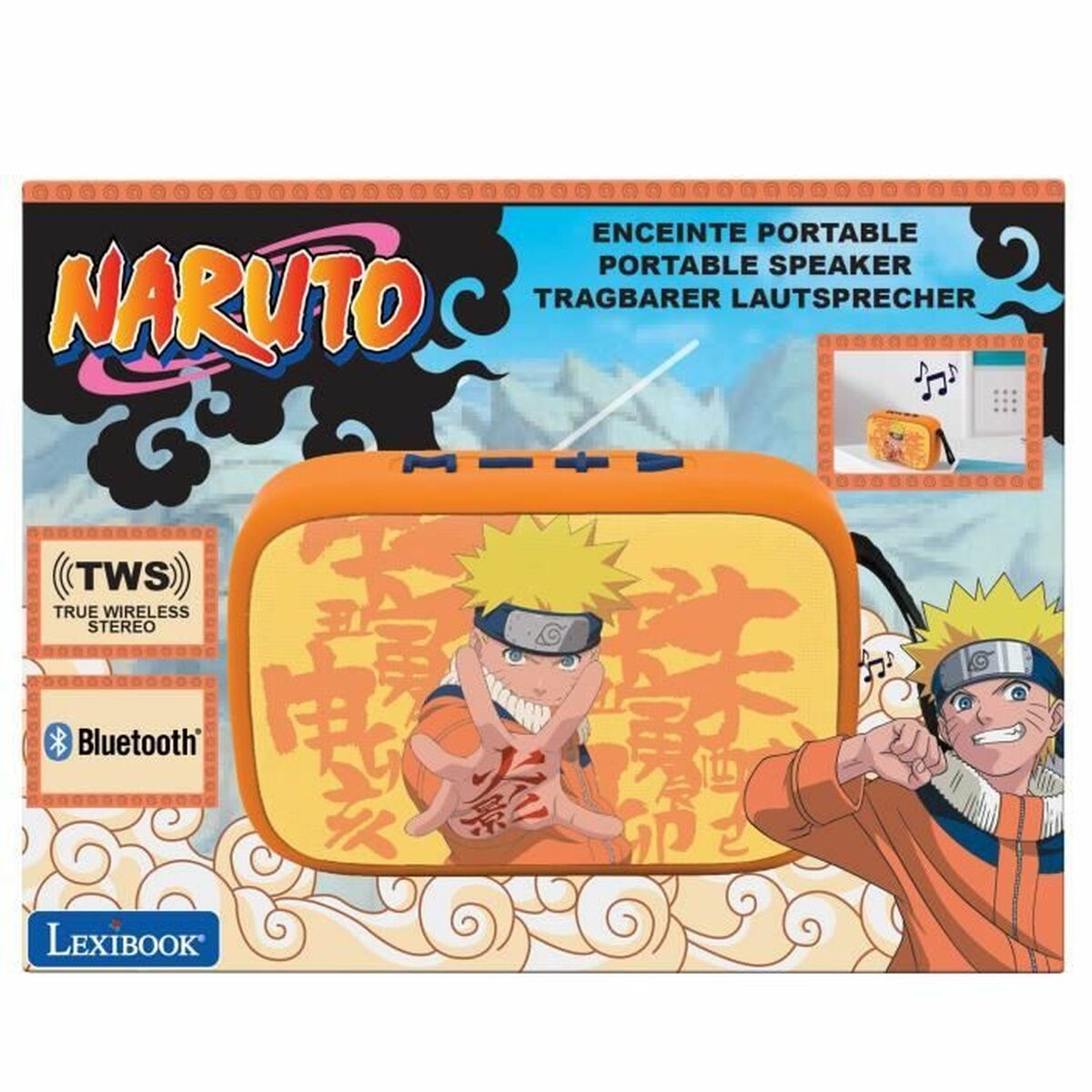 Difuzor Bluetooth Lexibook Naruto - Jucarii si jocuri, Jucării electronice