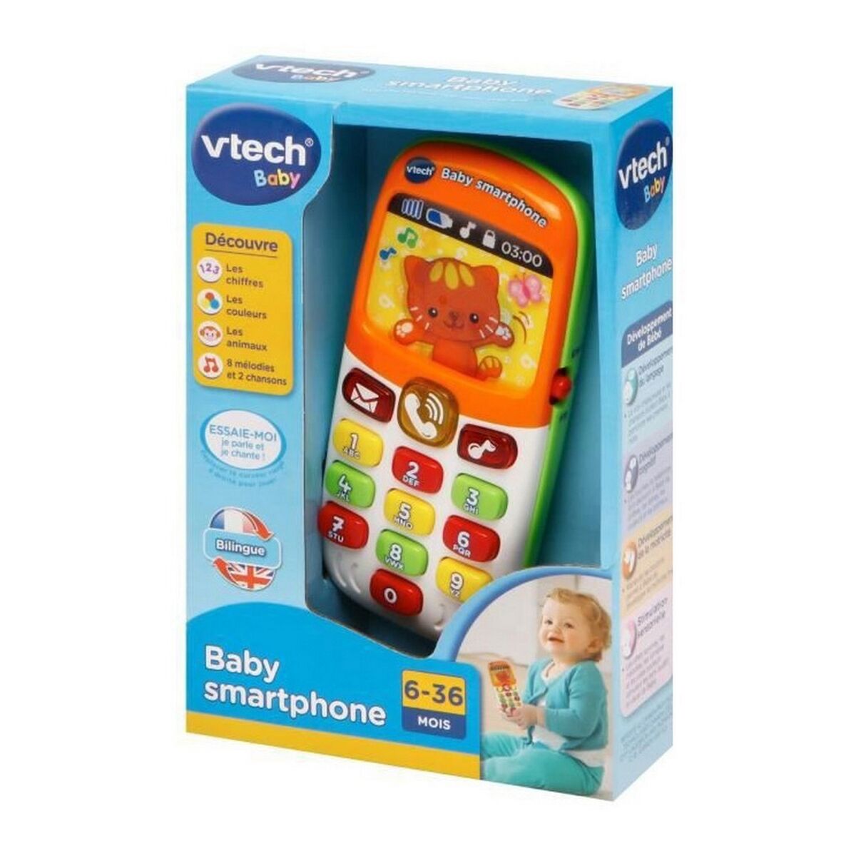 Telefon jucărie Vtech Baby Baby Bilingual Smartphone (FR) - Jucarii si jocuri, Imitații de jocuri